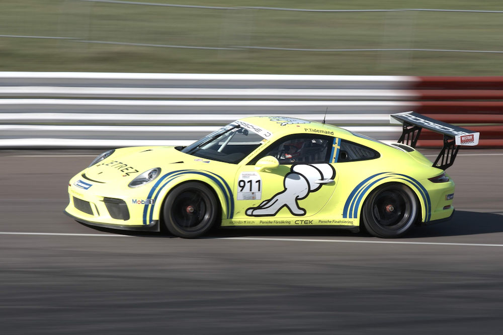 Championship banner for Porsche Carrera Cup Scandinavia
