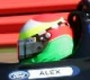 Alex Hodgkinson helmet photo